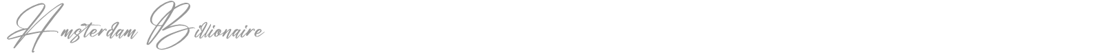 Amsterdam Billionaire font preview